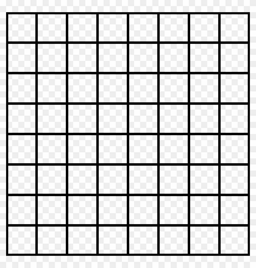 Grid Clipart Empty 100 Square - Transparent 1 Inch Grid - Full Size PNG