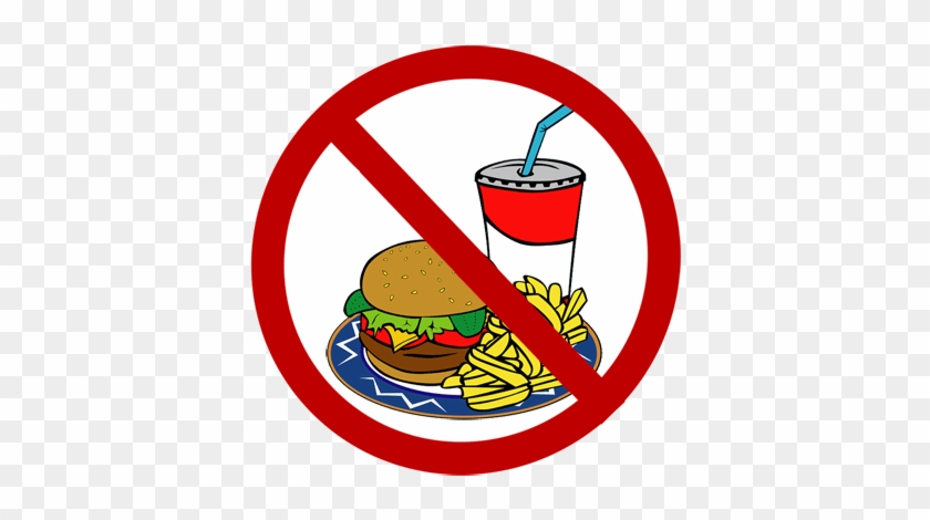 Banner Free Fast Food Restaurant Clipart - Transparent No Junk Food #1445966