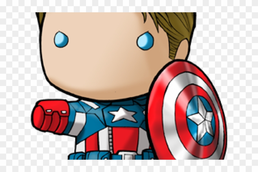 Captain Marvel Clipart Chibi - Steve Rogers Avengers Chibi #1445988