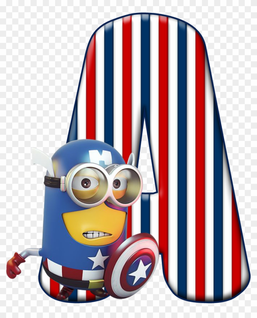 *✿**✿*a*✿**✿*de Alfabeto Decorativo - Funny Captain America Cartoon #1445991
