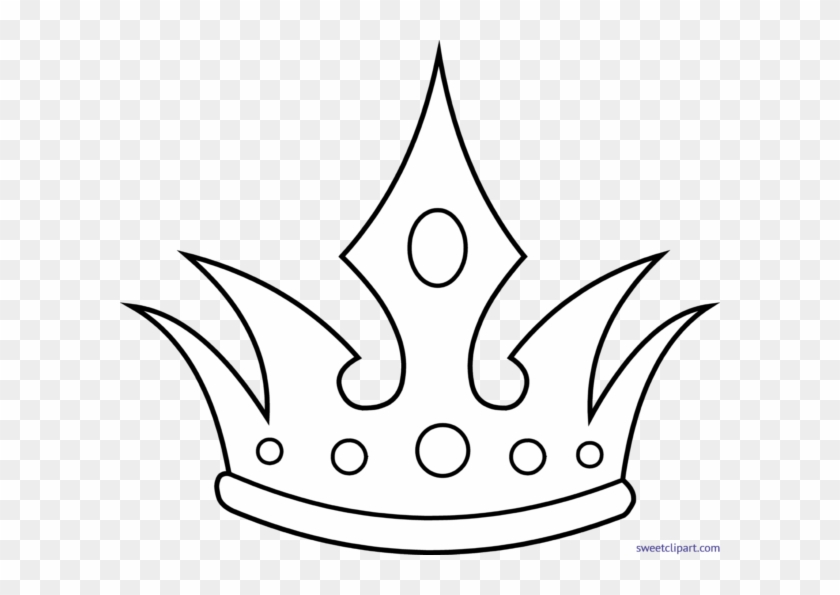 Sweet Clip Art Page - Crown Line Art #1446006