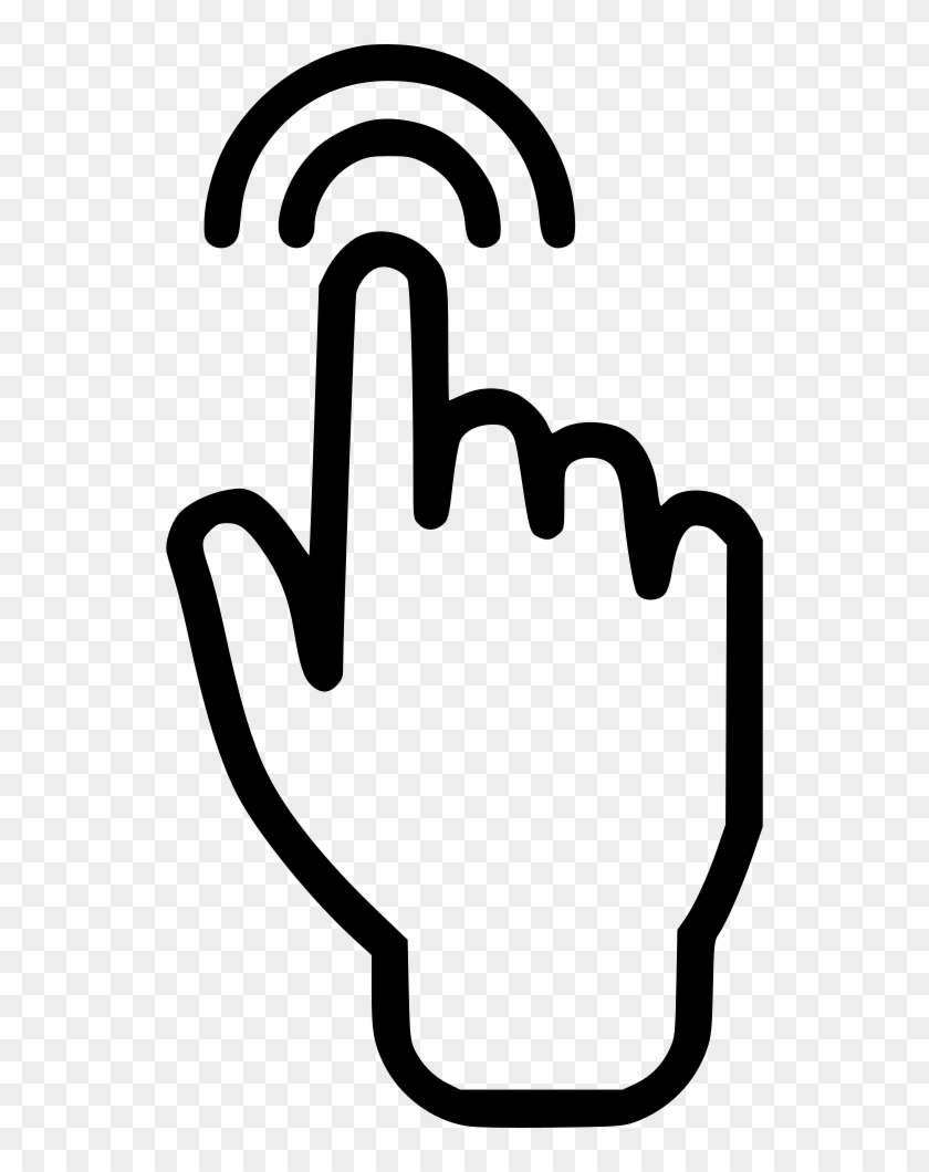 Svg Freeuse Download Touch Screen Signal Hand Finger - Touch Screen Clipart Png #1446040