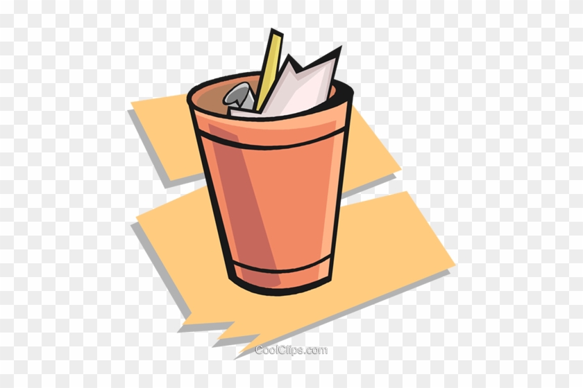 Trash Can Royalty Free Vector Clip Art Illustration - Power Tools Clip Art #1446066