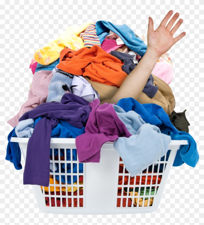 Pictures Laundry - Laundry Basket With Clothes Png #1446352