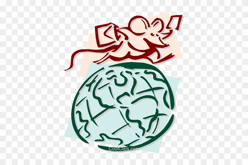 Mouse Traveling The World Concept Royalty Free Vector - Mouse Traveling The World Concept Royalty Free Vector #1446358