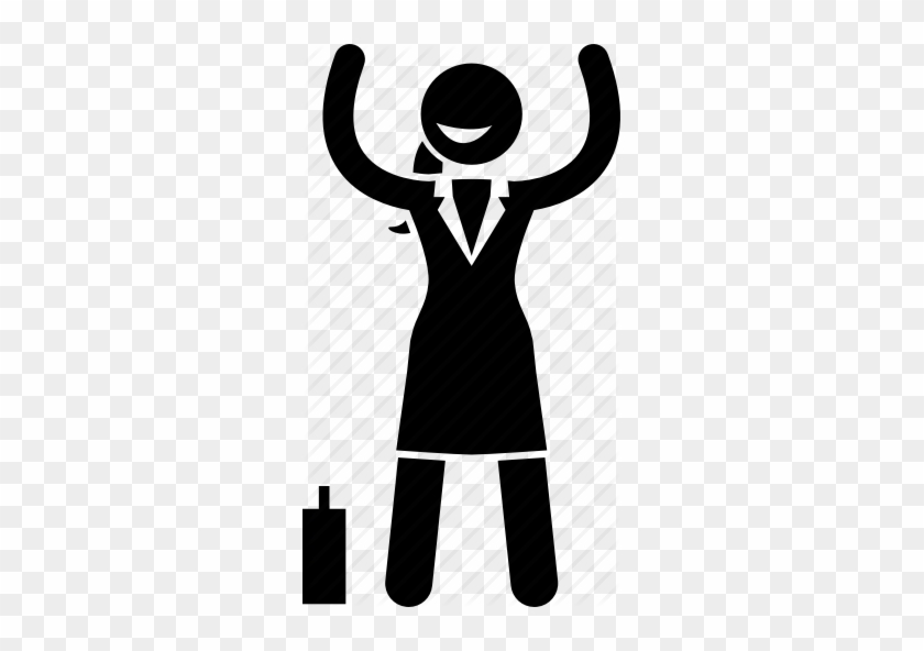 Leader Vector Confident Clip Art Library Download - Successful Woman Icon #1446520