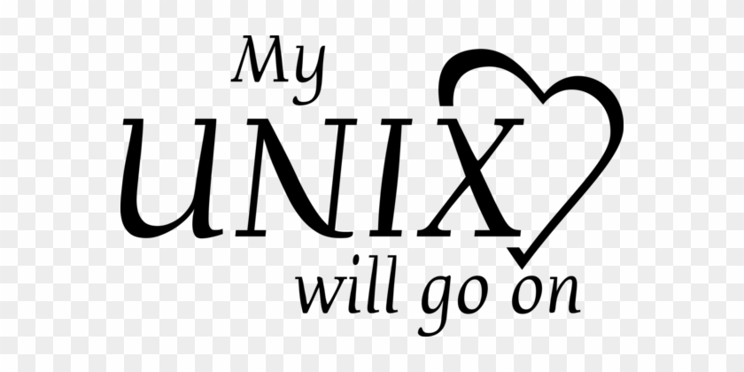 Unix My Heart Will Go On Computer Icons Logo Love - Heart #1446574