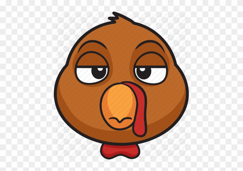 Tuesday Turkey Hangover - Turkey Face Clipart #1446637