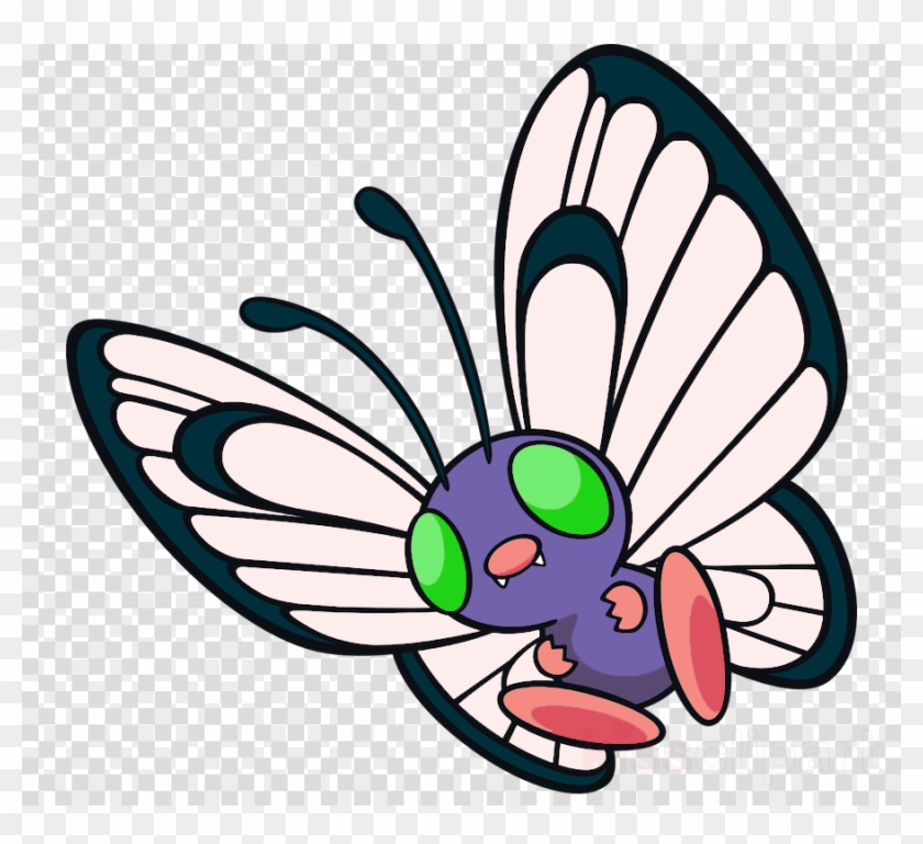 Pokemon Butterfree Clipart Butterfree Caterpie Metapod - Pokemon Butterfree #1446743