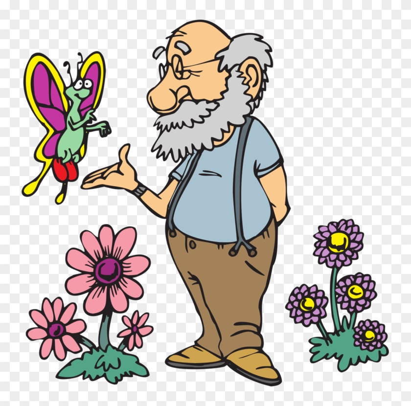 Cartoon Drawing Man Illustrator Free Commercial Clipart - Nice Old Man Cartoon #1446746