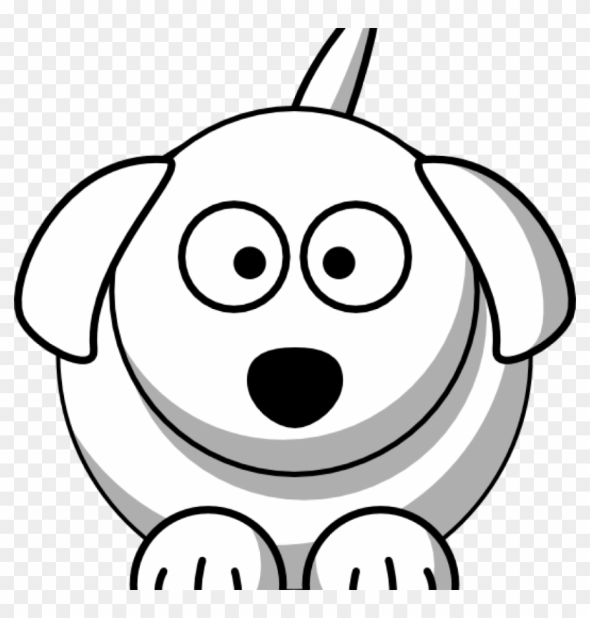 Dog Face Clipart Happy Birthday Clipart Hatenylo - Dog Cartoon Black And White Png #1446750