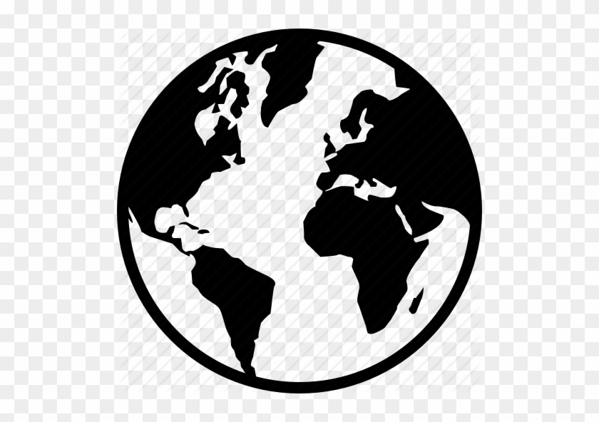 World Globe Silhouette At Getdrawings - World Map #1446798