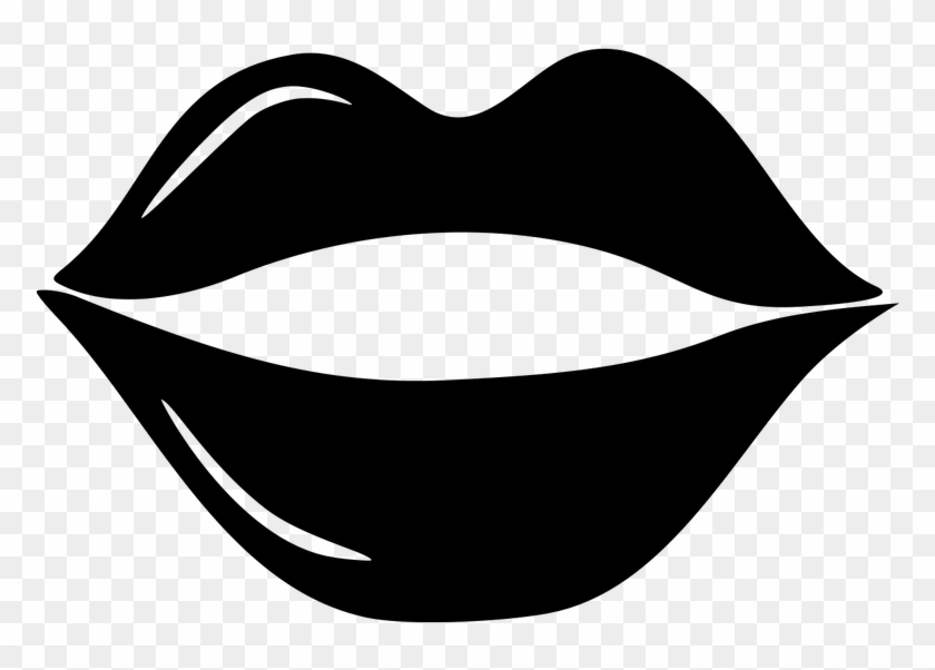 Clipart Mouth Photo Booth Lip - Black And White Photo Booth Props Printable #1446828