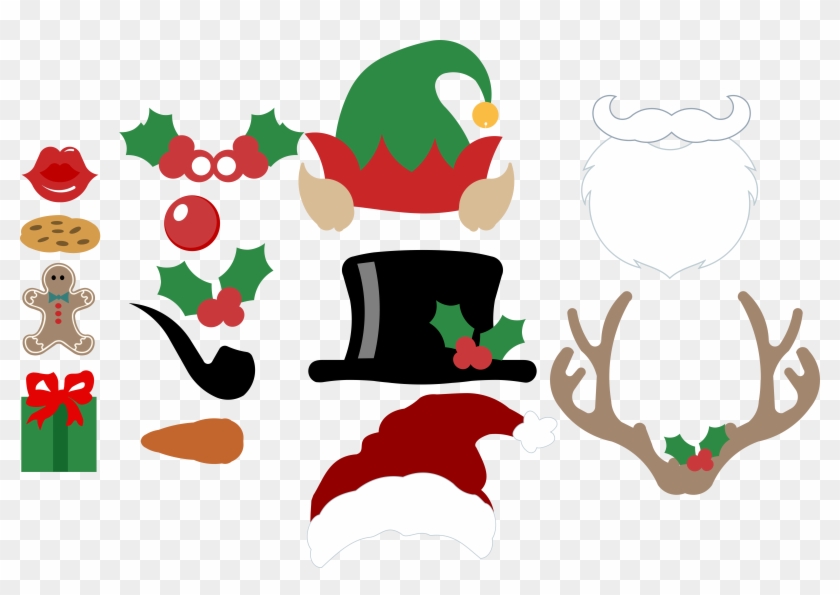 Free Christmas Photo Booth Props Svg Files Bits & Pieces - Christmas Day #1446861