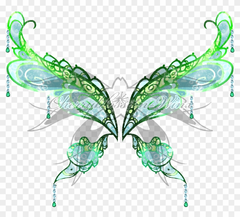 Marina Enchantix Wings By Cherryblossomwings - Anime Green Fairy Wings #1446870