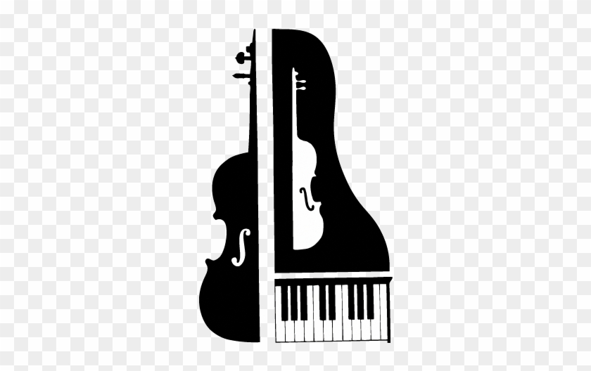 Cello With Piano Cartoon Clipart - Piano Violin Cello #1446884