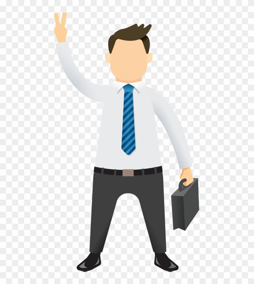 Business Portfolio Categories Designshop Cartoon Waving - Business Man Cartoon Png #1446905