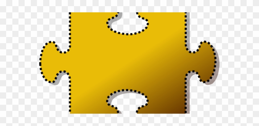 Entranching Puzzle Piece Template Jigsaw Yellow Puzzle - Puzzle Pieces Clip Art #1446962