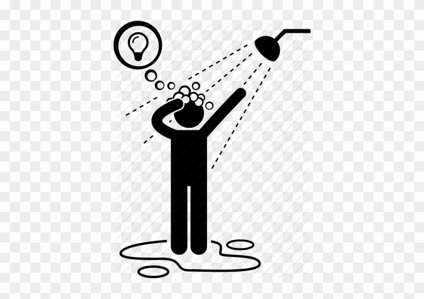 Graphic Library Businessman Clipart Ideal Man - Man Thinking In Shower #1446968