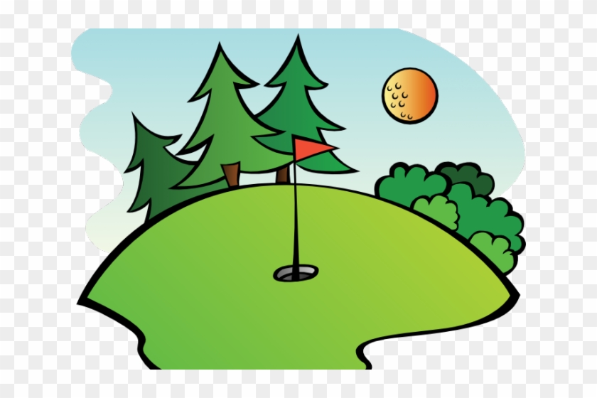 Papaya Clipart Animated - Mini Golf Course Cartoon #1447065