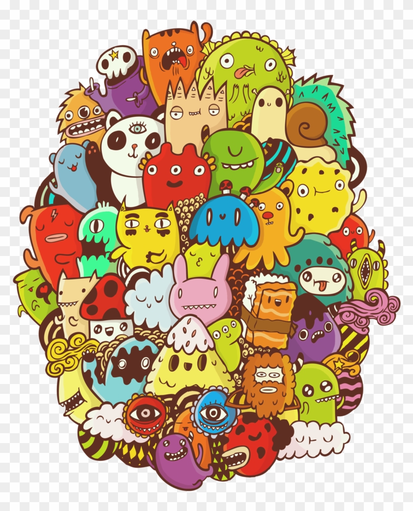 Clip Art Collection Of Free Doodle - Color Doodle Png #1447123