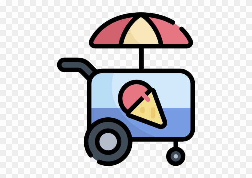 Ice Cream Cart Free Icon - Ice Cream Cart #1447160