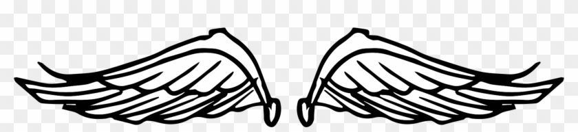 Computer Icons Doodle Line Art Pdf Cartoon - Cartoon Wing White Png #1447170