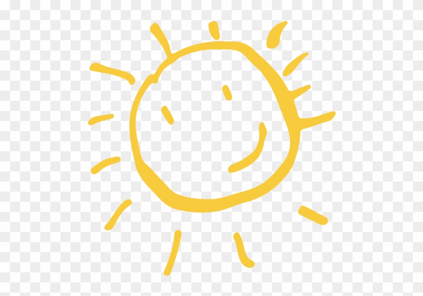 Emoticon Smiley Transprent Free - Yellow Sun Doodle Png #1447183
