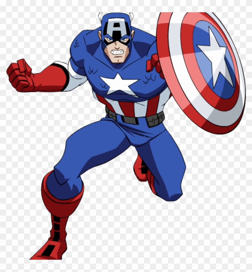 Superhero Clipart Free Ba Superhero Clipart Clipart - Capitão America Desenho Png #1447257