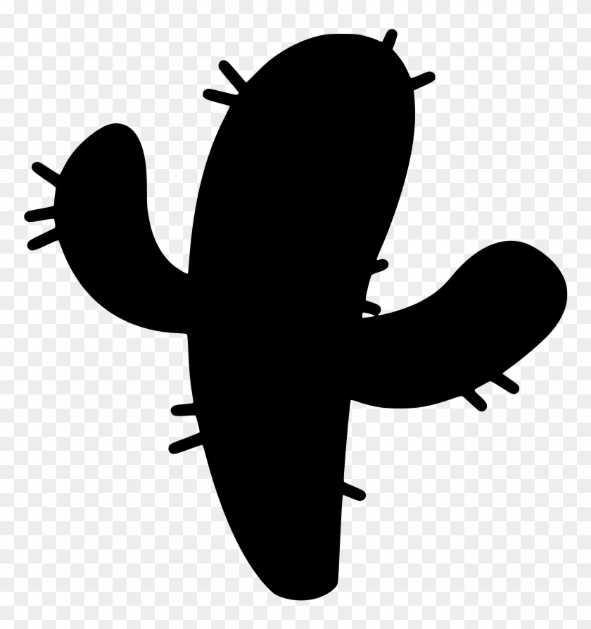 Svg Garden Illustration Thorns Free Image Icon - Cartoon Cactus #1447337