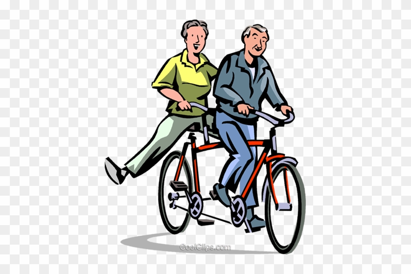 Cyclists Royalty Free Vector Clip Art Illustration - Cycling #1447359