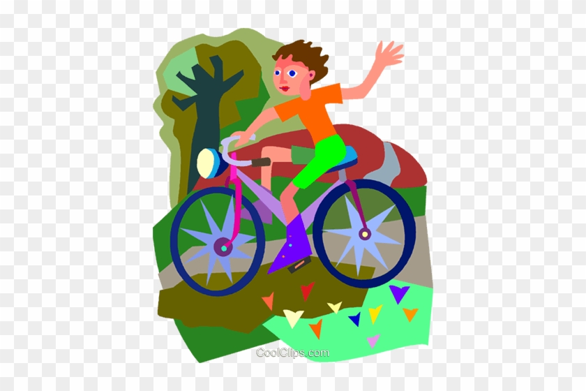 Bike, Bike Ride Royalty Free Vector Clip Art Illustration - Fahrrad Fahren Fahrradfahrer Clipart Png #1447365