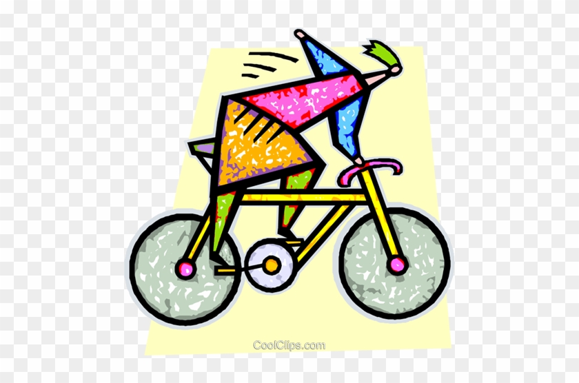 Person Riding A Bike Royalty Free Vector Clip Art Illustration - Pedal Paragraph #1447368