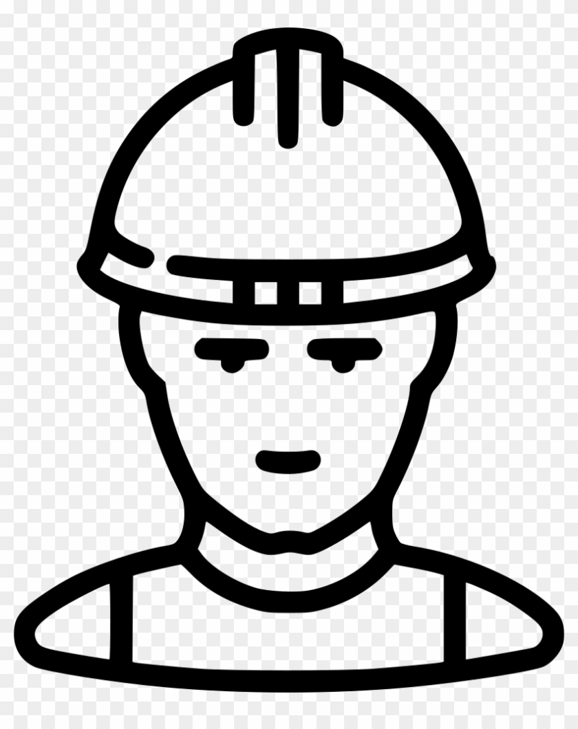 Working Builder Industrial Man Human Avatar Comments - Builder Line Icon Png #1447376