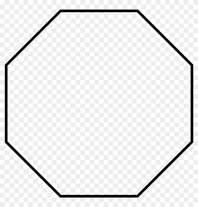 Octigon Clipart Rectangular - Transparent Octagon #1447409