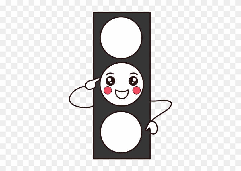 Traffic Light Kawaii Character - Vector Graphics #1447433