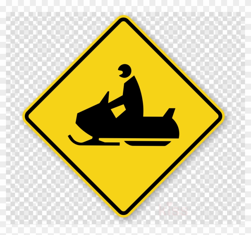 Snowmobile Sign Clipart Traffic Sign Warning Sign Snowmobile - Health Symbol Transparent Background #1447434
