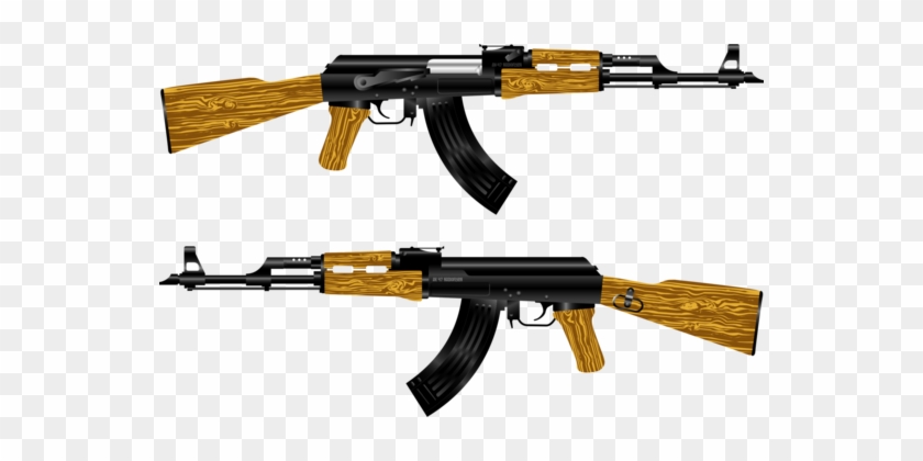 Ak-47 Assault Rifle Firearm Weapon - Ak 47 Silhouette #1447525