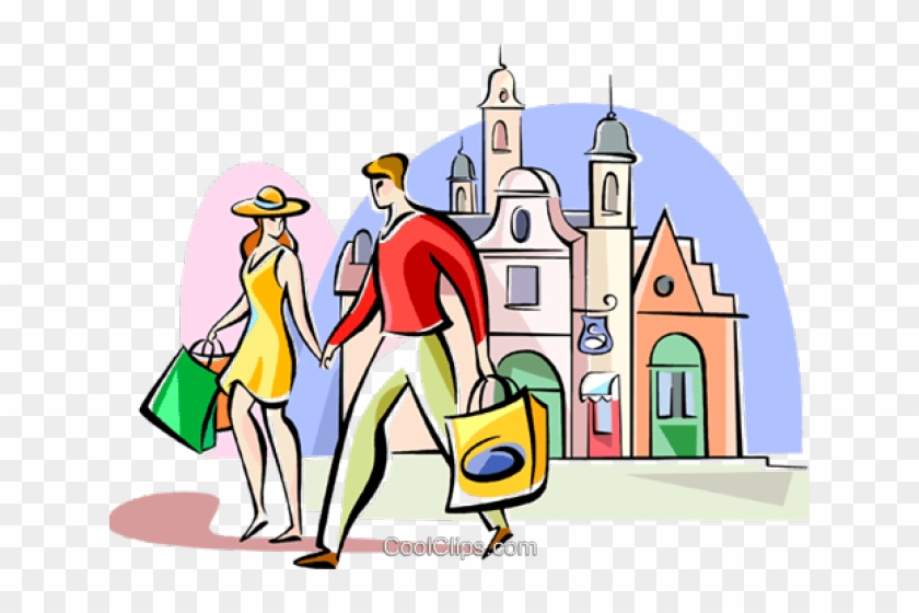 Shopping Clipart Couple Shopping - Cliparts Kostenlos Transparent Tourist Png #1447553