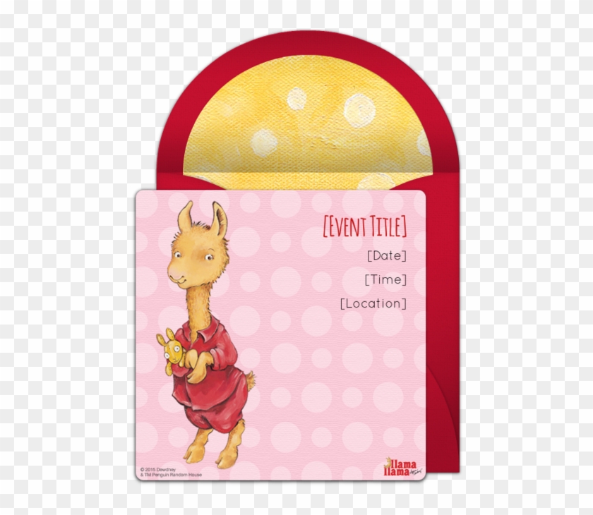 Adorable Free Llama Llama Online Invitation Perfect - Llama Llama Red Pajama #1447770