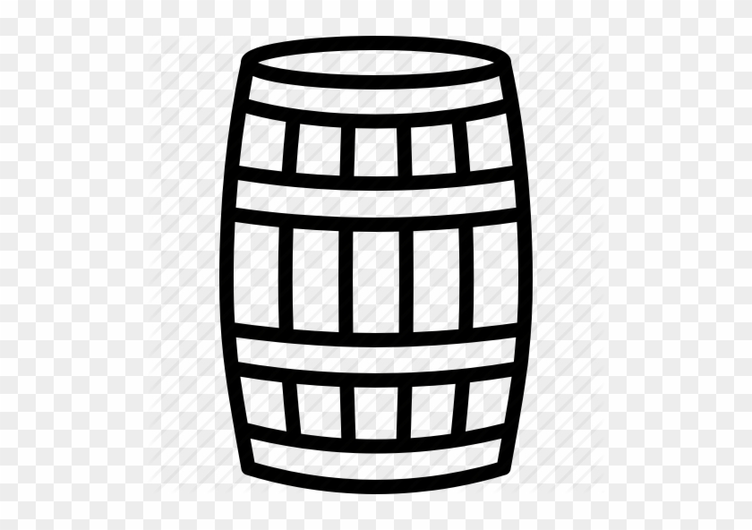 Barrel Clipart Barrel - Barrel Line Art #1447808