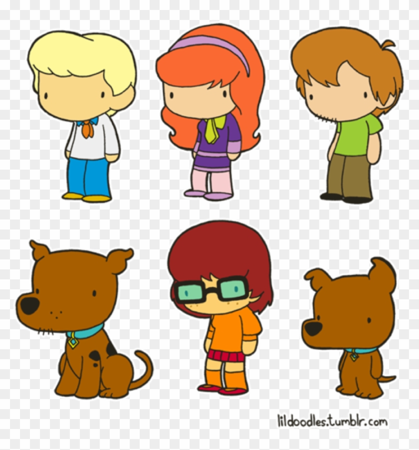 Little Gang Pinned From Pinto For Ipad - Scooby Doo Drawing Cute #1447958