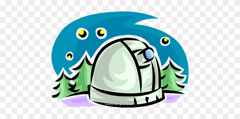 Observatory Royalty Free Vector Clip Art Illustration - Observatory Royalty Free Vector Clip Art Illustration #1447959