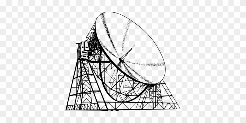 Radio Telescope Drawing Radio Telescope Line Art - Radio Telescope Clipart #1448017