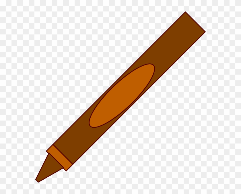 Brown Crayon Clip Art #1448135