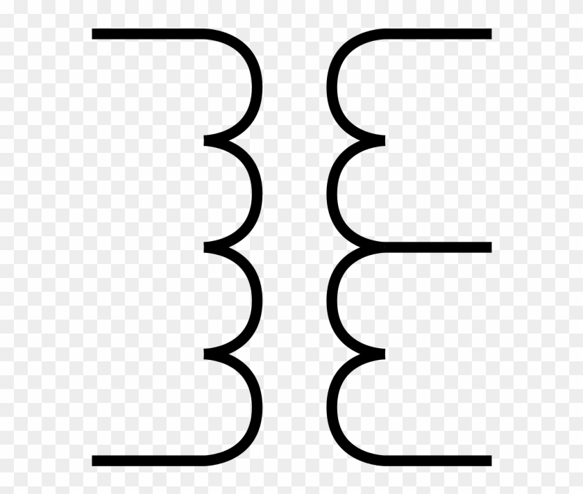 Center Tap Electronic Wiring Diagram - Air Core Transformer Symbol #1448153