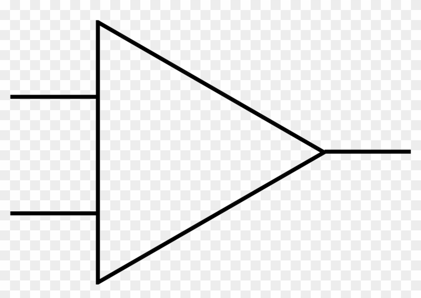 Operational Amplifier Electronic Symbol Electronic - Iec Symbol Op Amp #1448186