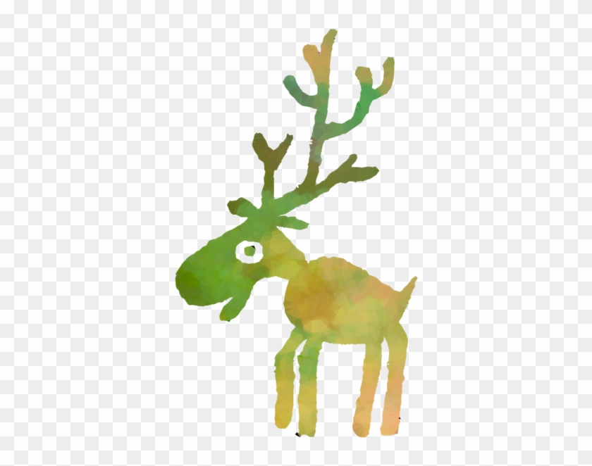 Reindeer Clipart Reindeer Sticker - He Made Em' Out Of Meat! Rectangle Sticker #1448262