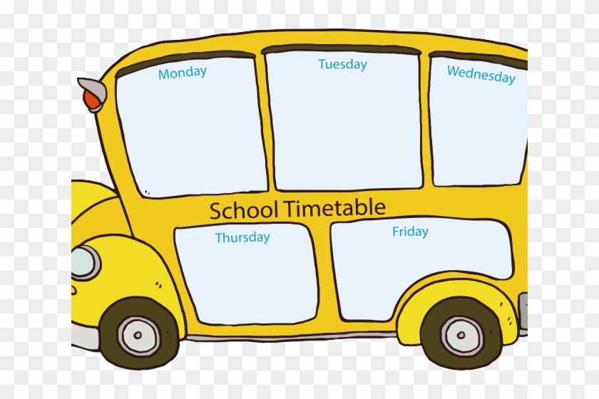 Drawn Bus Cartoon - School Bus #1448389
