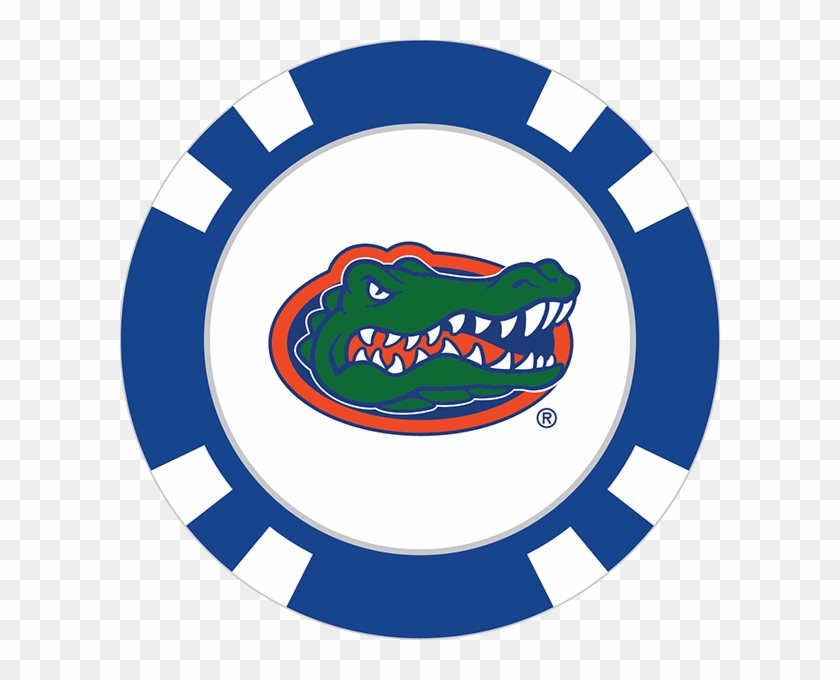 Gators Poker Chip Ball Marker Team Golf - Florida Gators Logo Transparent Background #1448539